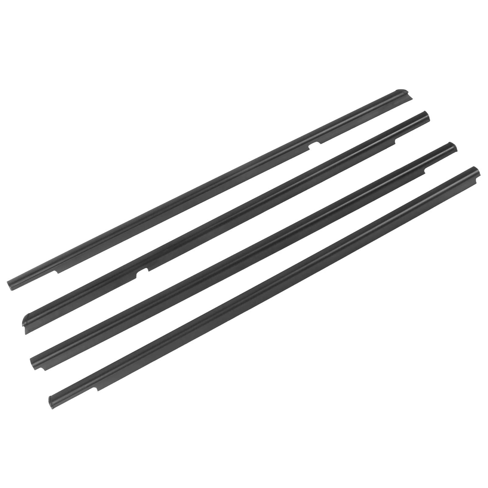 4pcs Weatherstrip Door Seal Belt 5727A005 Front Rear Window Moulding Trim Belt Replacement for Mitsubishi Lancer 2008‑2017