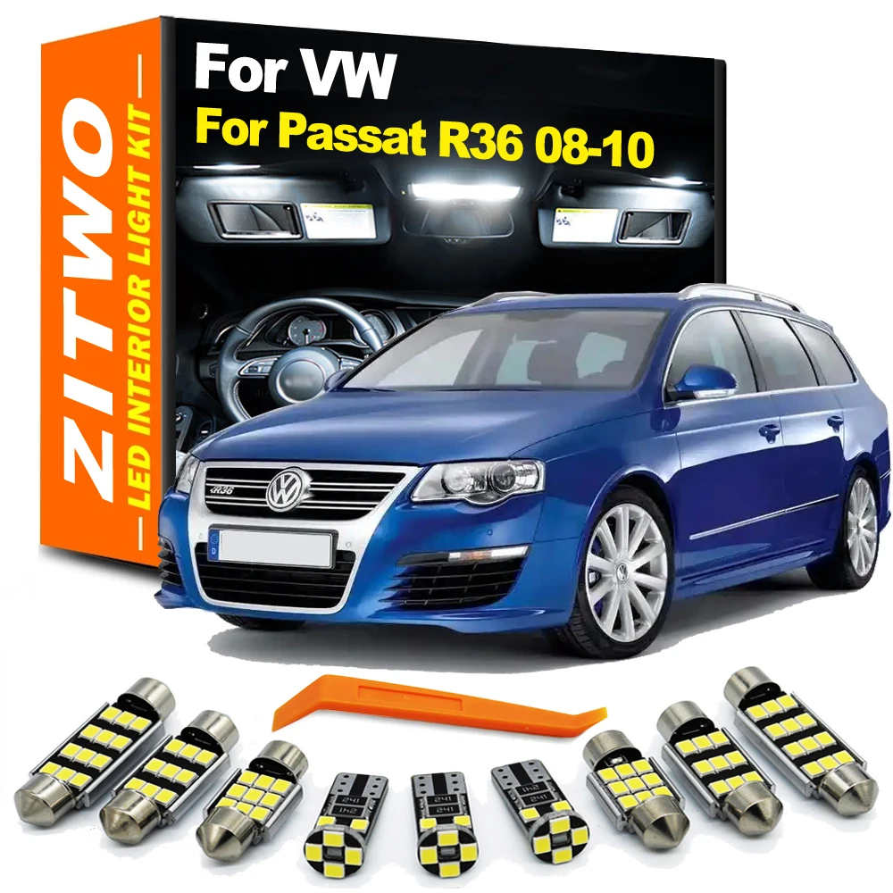 ZITWO Canbus LED Interior Light Kit For VW Volkswagen Passat R36 Sedan Variant 2008 2009 2010 Dome Reading Door Courtesy Bulb