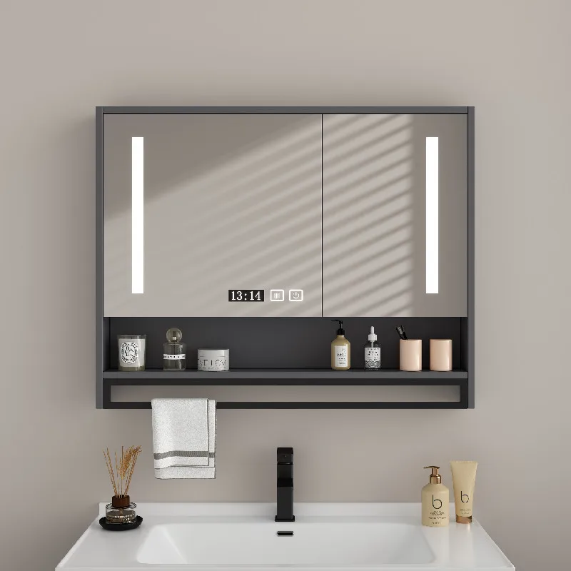 Wooden Decorations Bathroom Cabinet Modern Skincare Display Shelves Cupboard Space Saver Accessories Gabinete Salon Furniture