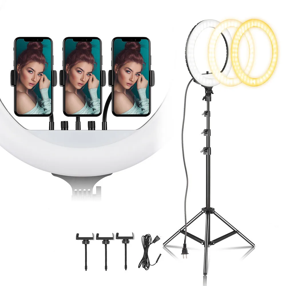 Led Ring Light 18 inch Large Selfie Ring Light Remote Control Photography For Youtube Makeup Video Light For Phone