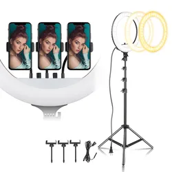 Led Ring Light 18 inch Large Selfie Ring Light Remote Control Photography For Youtube Makeup Video Light For Phone