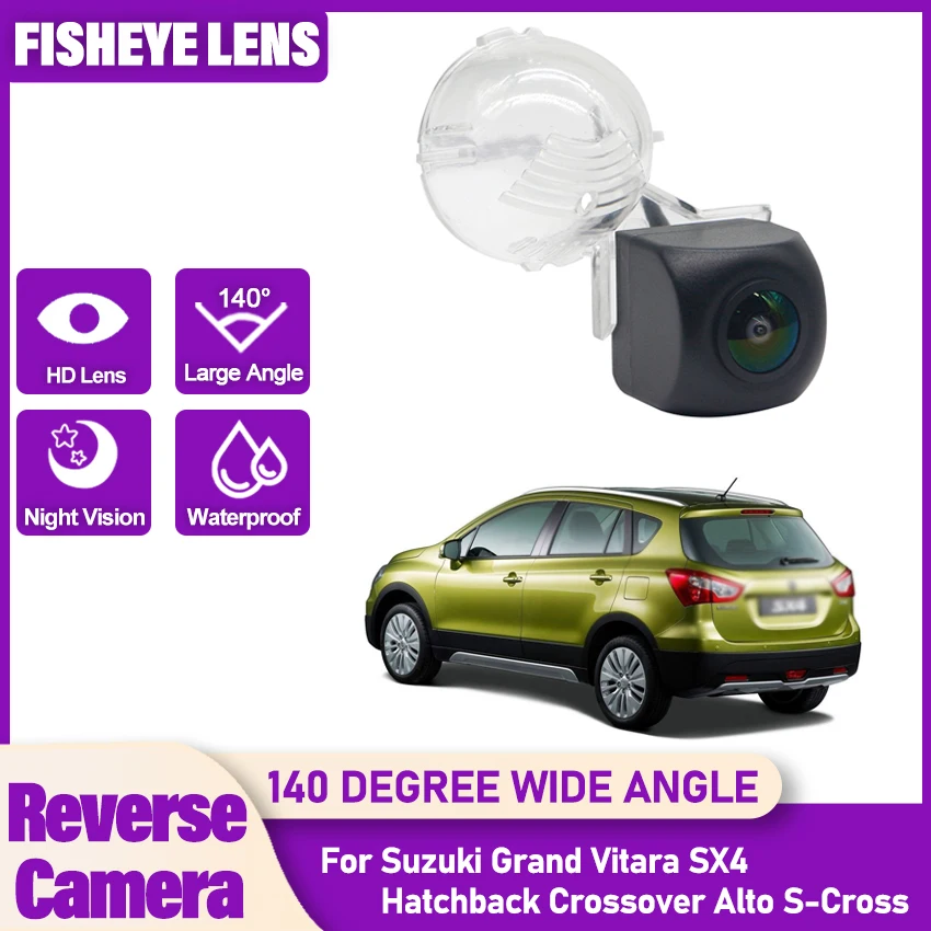 

140 ° 1080x720P HD Водонепроницаемая автомобильная камера заднего вида для Suzuki Grand Vitara SX4 Hatchback Crossover Alto S-Cross Car