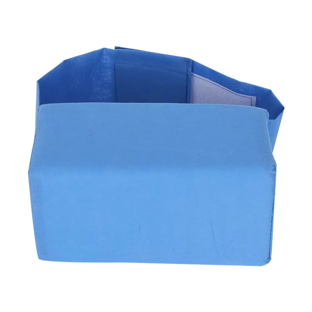 وسادة سرير إسفنجية مرنة مضادة لقرحة الفراش، آمنة وصديقة للبيئة، سهلة النوم، وسادة للمعصم والركبة، أداة رعاية صحية لكبار السن (أزرق) #6