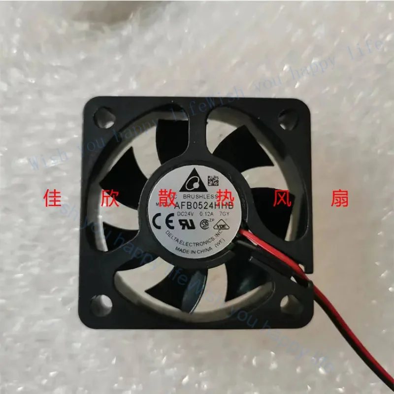 T For Delta AFB0524HHB 5015 24V 0.12A 50mm High Airflow Dual Ball Bearing Inverter Fan