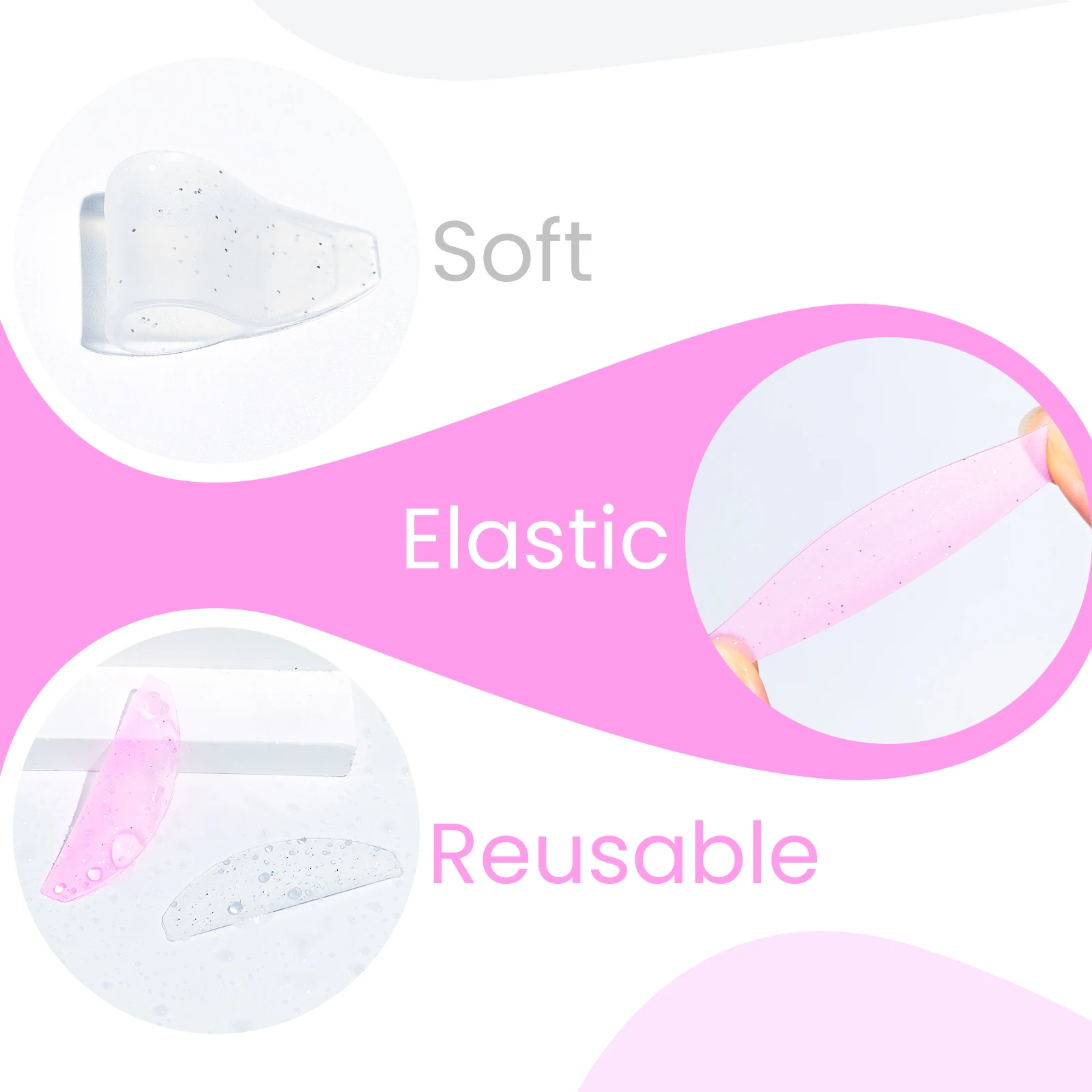PERMANIA 1 Paar Wimpernweichmacher-Pads, Silikon-Wimpernlifting-Schutzschilde, flache koreanische Wimpernlifting-Pads für Nr. 1 Perm Wimpernlifting-Make-up-Tool – Detail 4