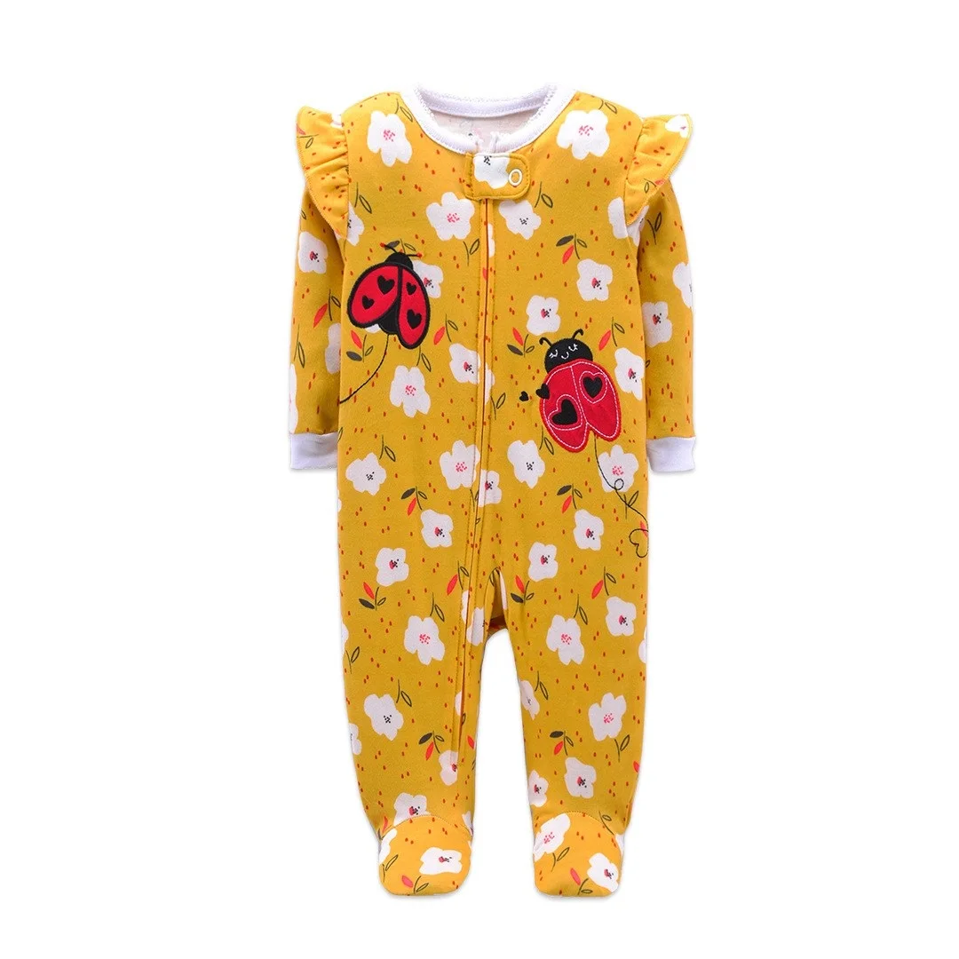 

Newborn Infant Baby Girl Boy Romper Long-Sleeve 100% Cotton Fish Cute Bee Animal Print Baby Jumpsuit new born babe kids overalls