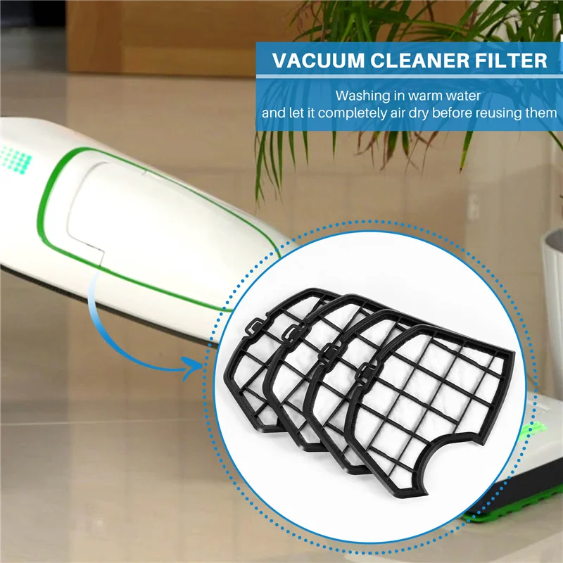 4 szt. Filtr zamienny ochrony wymiana filtra silnika do odkurzacza do Vorwerk Kobold VK140 VK150