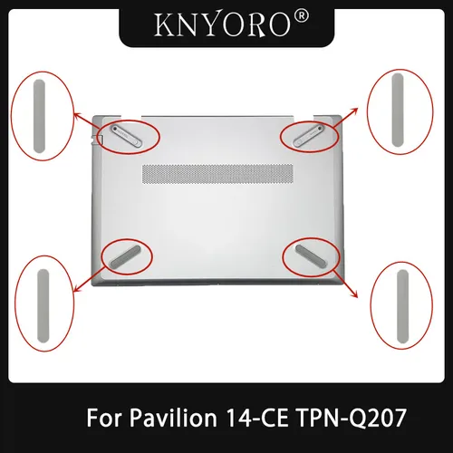 4 unids/lote tiras antideslizantes para ordenador portátil HP Pavilion 14-CE TPN-Q207 13-AN TPN-Q214 Base inferior almohadilla de goma tira pies accesorios DIY