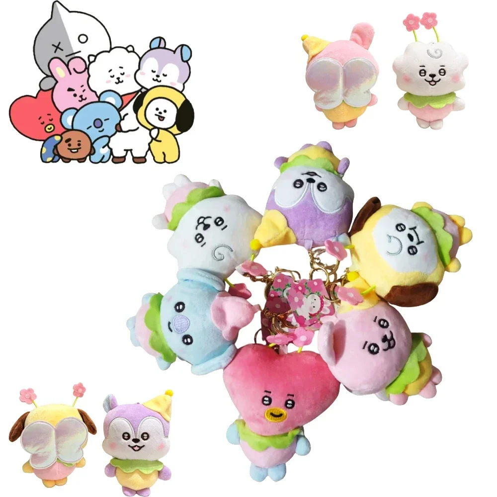 BT21 Chimmy Cooky Koya Shooky Tata Creative Anime Peripheral Cartoon Keychain Personalized Cute Backpack Decoration Pendant