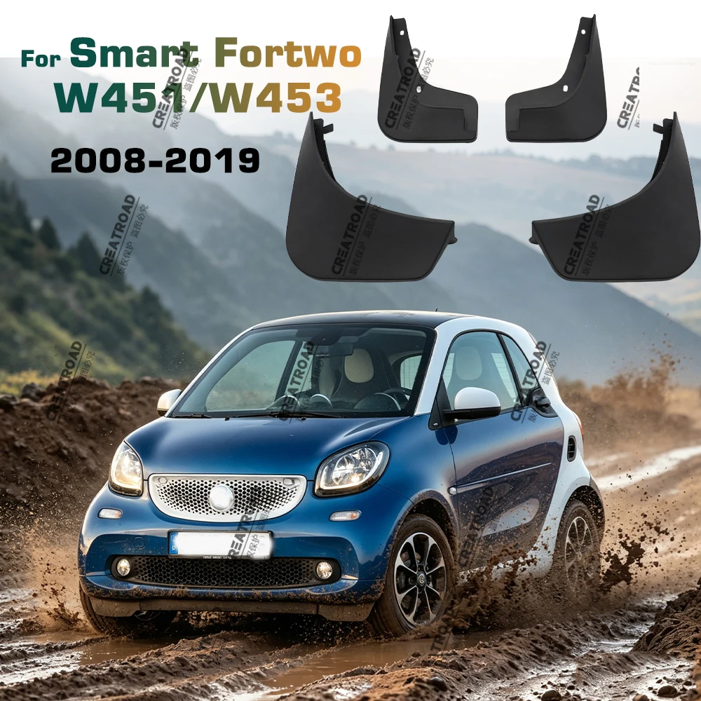 Für Smart Fortwo W451 W453 2008 2009 2011 2012 2013 2014-2019 Kotflügel Schmutzfänger Auto Spritzschutz Kotflügel Schmutzfänger