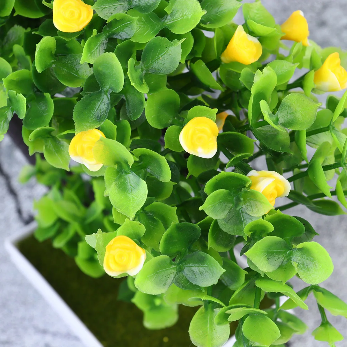 

2pcs Artificial Bonsai Decor Plastic Fake Tree For Home Office Hotel Room Coffee Table School Indoor Garden Simulation Greenery