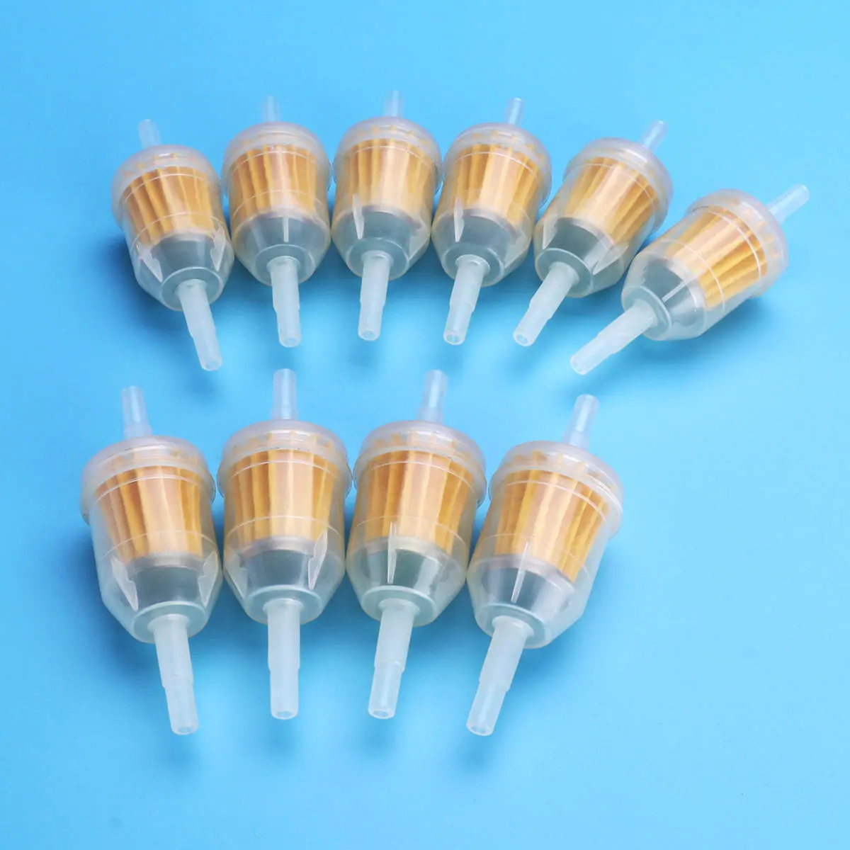 

12Pcs Fuel Filter Universal Large Size Motorcycle Scooter Off-Road Vehicle Atv Petrol Oil Cup Inline Filter Element