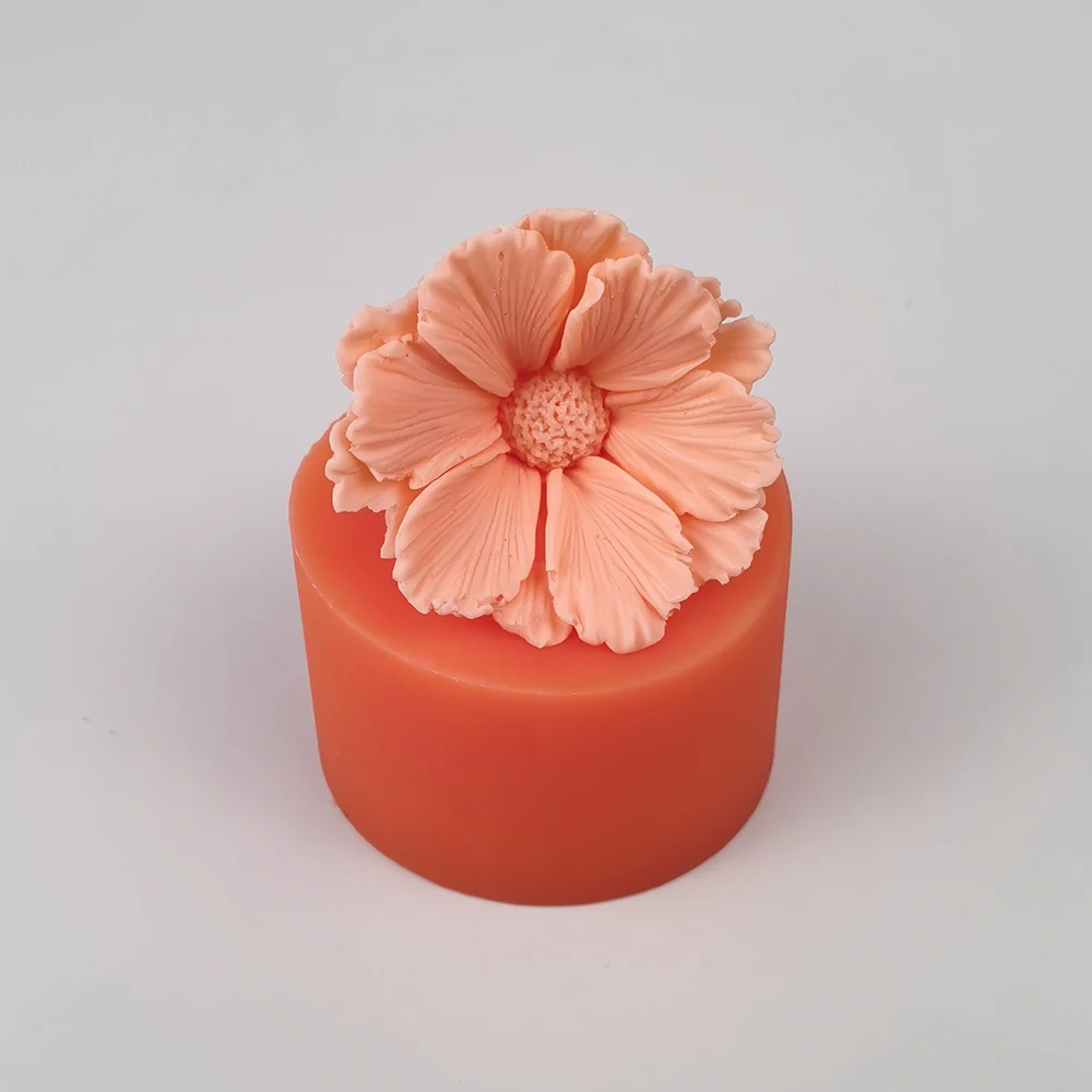 PRZY Bouquet Flower Mold Silicone Chrysanthemum, Cosmos, Orchid Flower Decoration Plant Soap Molds Flower Ball Candle Moulds Mak