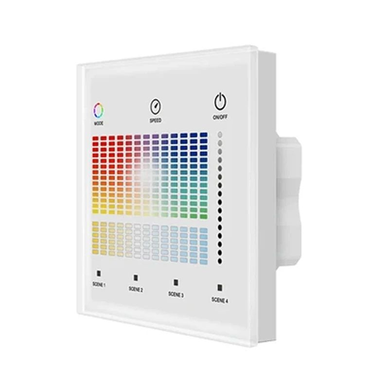 DALI Wall Mounted Smart Panel Remote RCB&CCT Dimmer Panel LED Smart Dimming Control For Smart Home