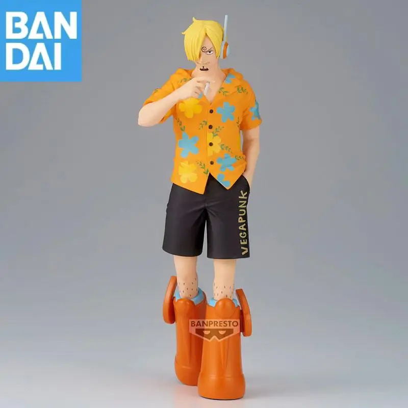 En Stock genuino Bandai Namco Banpresto One Piece Sanji The Ver Egghead Pvc coleccionista adorno de escritorio figura modelo juguete para regalo