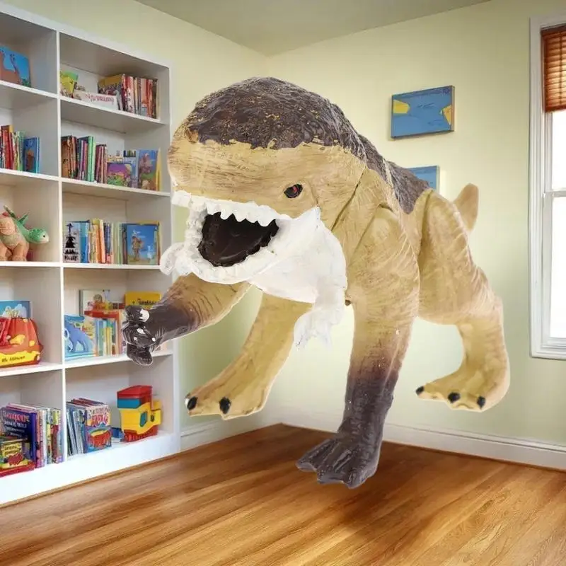 Ornamento da scrivania realistico con dinosauro T-Rex, giocattolo con action figure in resina, scelta da collezione, perfetto per il compleanno dei ragazzi