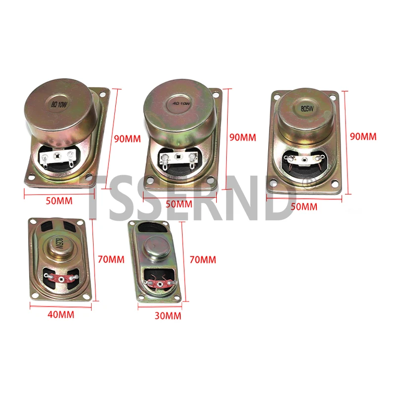 1PCS 4R 8R 5W / 10W LCD Monitor/TV Speaker Horn 4 8 ohms 5/10 Watt 50*90*37MM 30*70*17MM 40*70*24MM Horn Loud Speaker