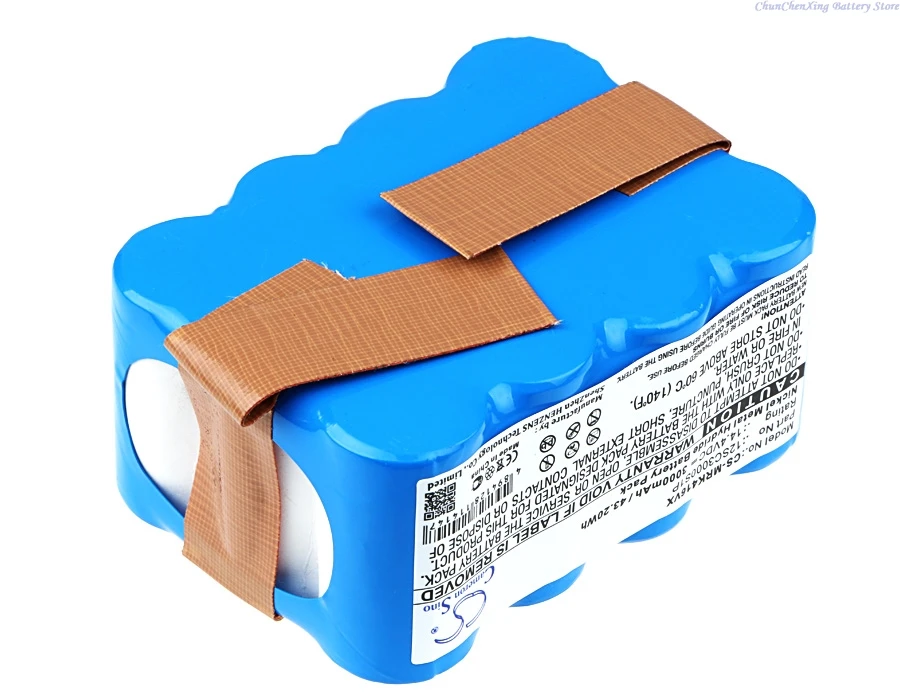 14.4V 3000mAh Vacuum Battery for Fun Beat VacuSmart 700, For Goddess CL 590, For Bralko Galaxy II, For Sencor SVC 9031 +TOOL