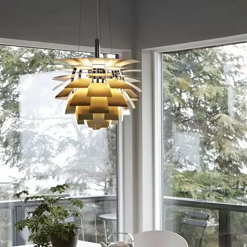 Imagem -03 - Nordic Led Pinecone Pendant Lights Design Lustres Decoração da Sala de Estar e Jantar Alumínio Suspensão Lâmpadas Casa