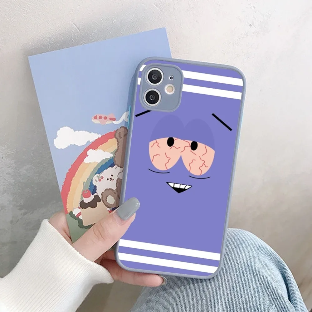 S-South Park Towelie Phone Case For iPhone 14 X XR XS 7 8 Plus 11 12 13 pro MAX 13mini Matte Shockproof Case