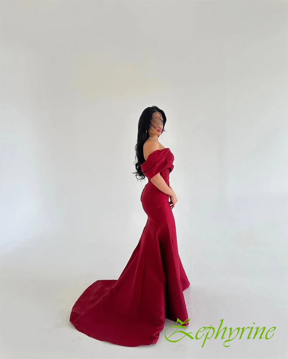 Customized Elegant Satin Strapless Evening Dress Exquisite Mermaid Prom Dresses High Quality Special Occasion Gowns