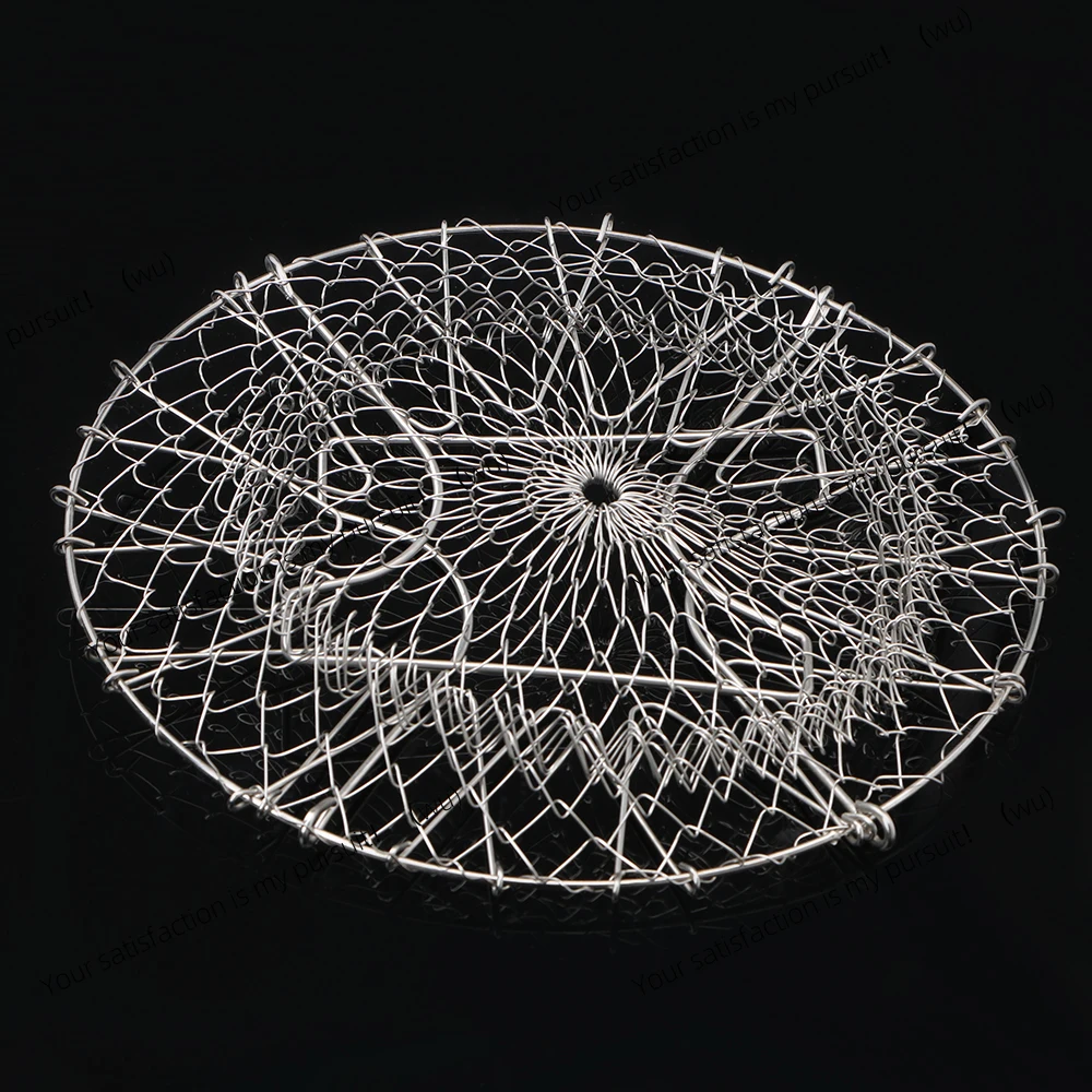 Foldable French Fries Basket Colander Vegetable And Fruit Filter Basket Steam Rinse Strainer Fryer Tool Stainless Steel