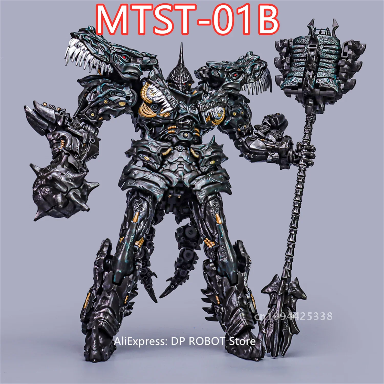 【With Box 】Transformation G-CREATION Grimlock MTST-01B MTST01B WRATH Dinosaur Statue Level Painting Action Figure IN STOCK