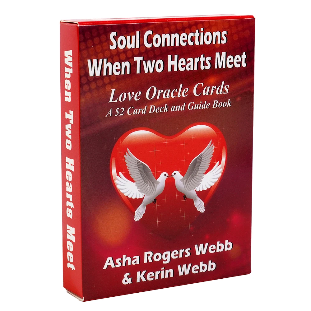 11*6.5cm Soul Connections When Two Hearts Meet Love Oracle Cards 52 Fortune Telling Cards for Couples Conversation Love Language