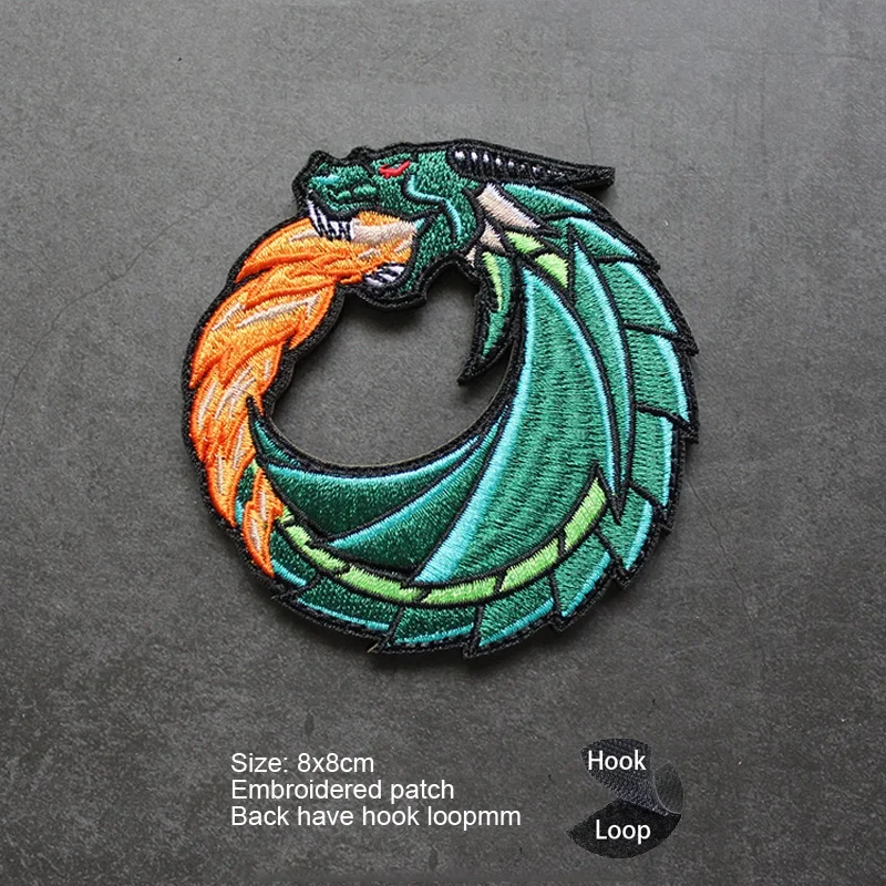 Parche táctico bordado águila tridimensional con gancho para mochila - imagen 2