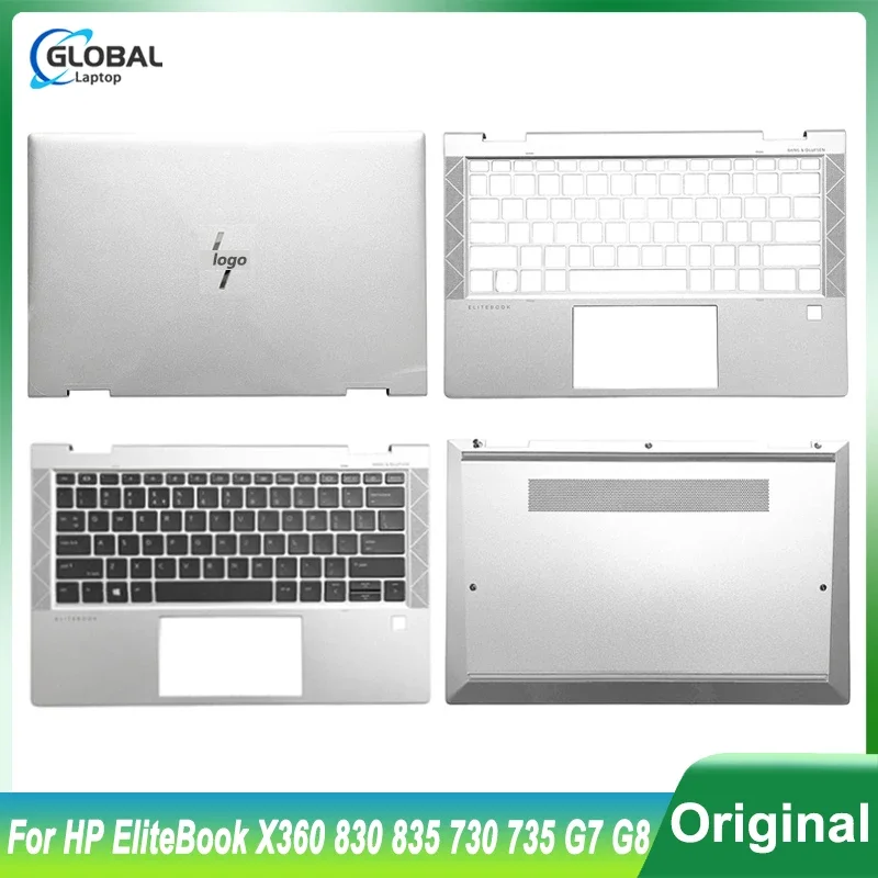 Oryginalna nowa górna obudowa laptopa do HP EliteBook x360 830 G7 835 730 G7 7335 LCD tylna pokrywa/podparcie dłoni/klawiatura/dolna obudowa M03866-001