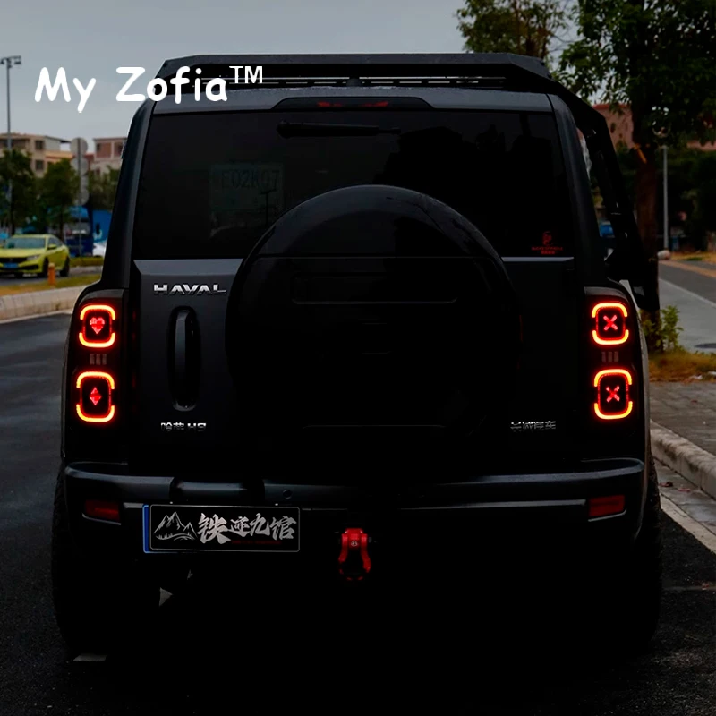 For Haval H9 2024 2025 New H9 2nd II Car Rear Taillight Stickers Brake Lamp Car Tail Brake Light Sticker Cover Decal Accessories