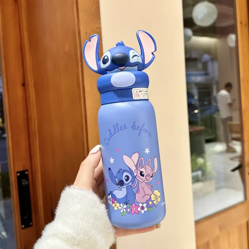 كوب كرتوني لطيف غرزة نيك جودي دمية كوب ماء للأطفال كوب خاص من الفولاذ المقاوم للصدأ للبنين والبنات للذهاب إلى المدرسة