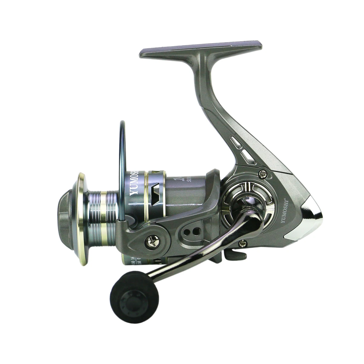 Carrete Giratorio Metal Rockers – 22 lb arrastre 5.2:1 agua dulce - imagen 2