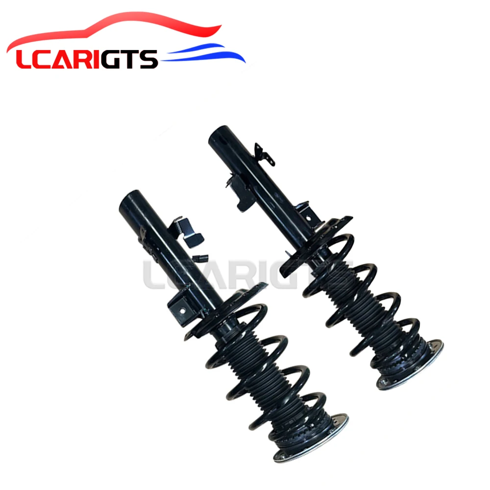 2Pieces Front Left and Right Air Shock Absorber Assembly with EDC/VDC For Land Rover Range Rover Evoque 12-18 LR024437/LR051481