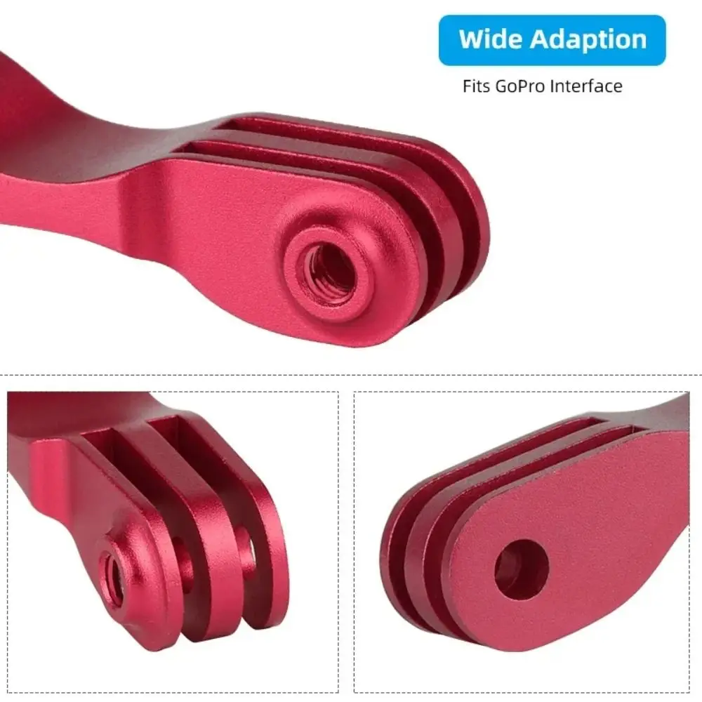 New Aluminum Alloy Bicycle Front Light Holder Black Red Uni-body Folding Lamp Bracket Camera Stand for GoPro/ Brompton Cycling