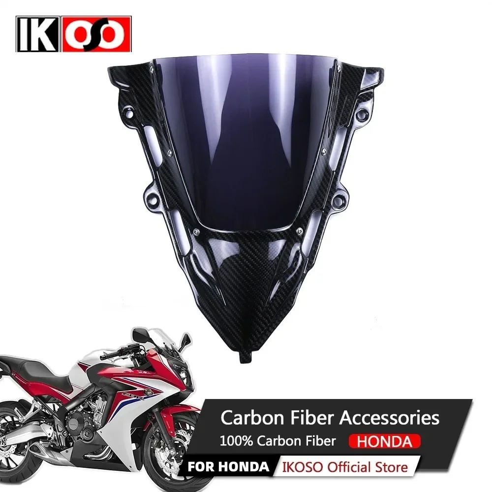 

Аксессуары для мотоциклов для Honda CB650R CBR650R 2019 + комплект обтекателя из чистого 3K углеродного волокна, лобовое стекло, детали для модификации мотоцикла