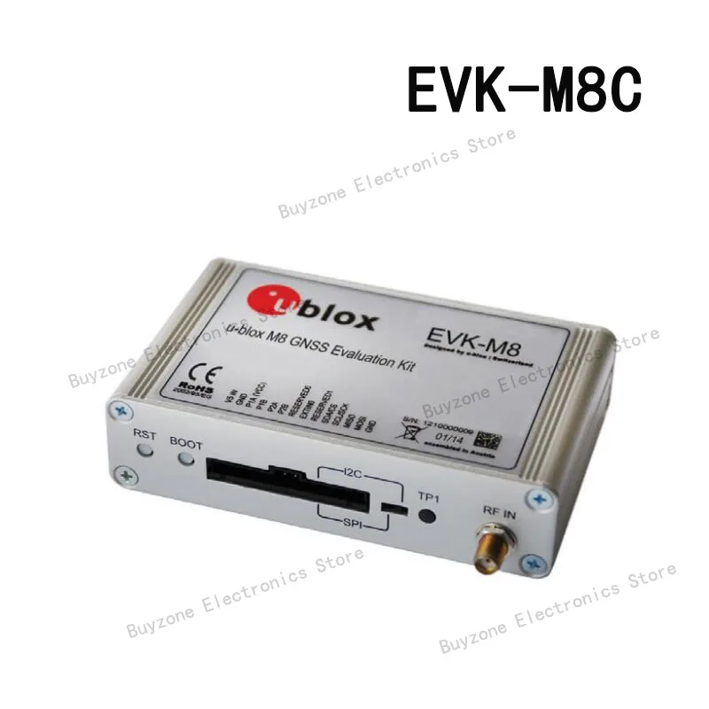 EVK-M8C GNSS / GPS Development Tools u-blox M8 GNSS Evaluation Kit with Crystal: supports u-blox M8 Chips, MAX-M8C, NEO-M8M