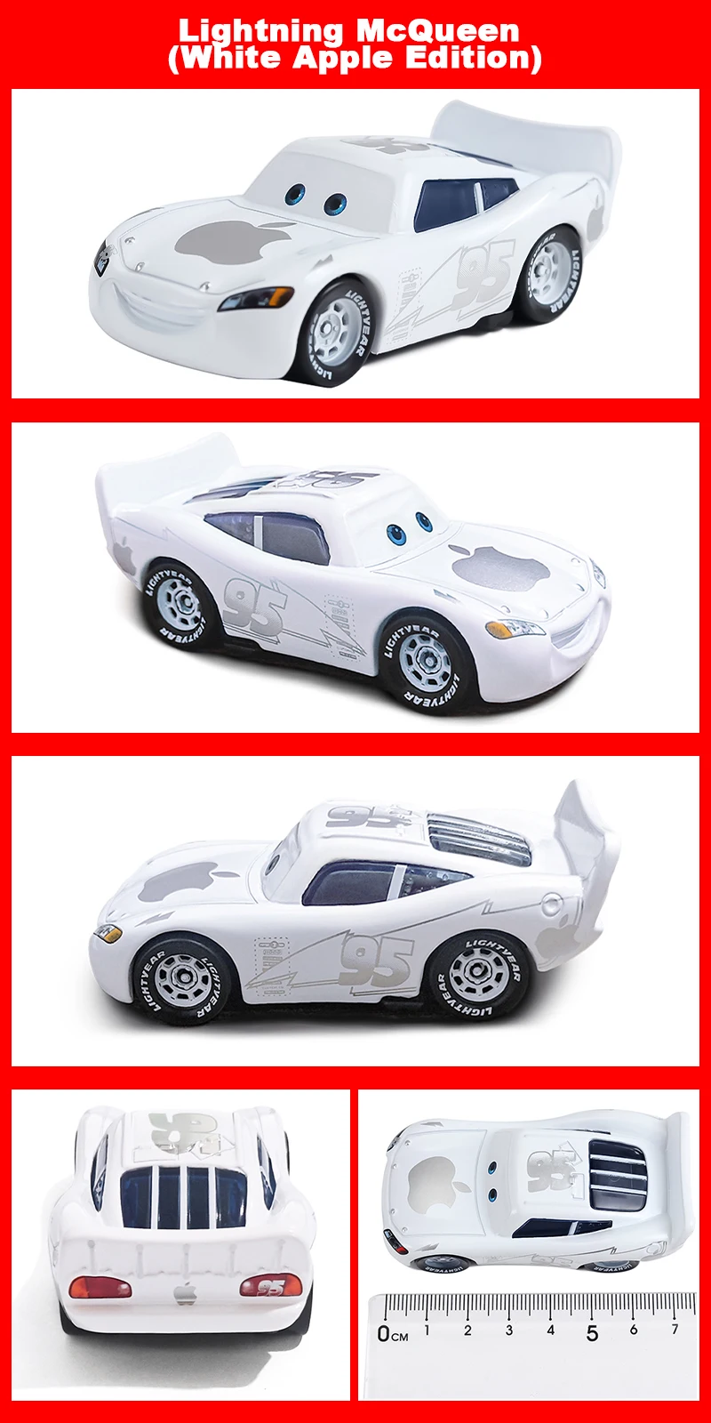 Pixar Cars Lightning Dragon McQueen Rennwagen-Spielzeug 1/55 Metall-Druckguss-Modellauto Sammlerstücke aus Legierungsmaterial Kindergeschenke – Detail 22