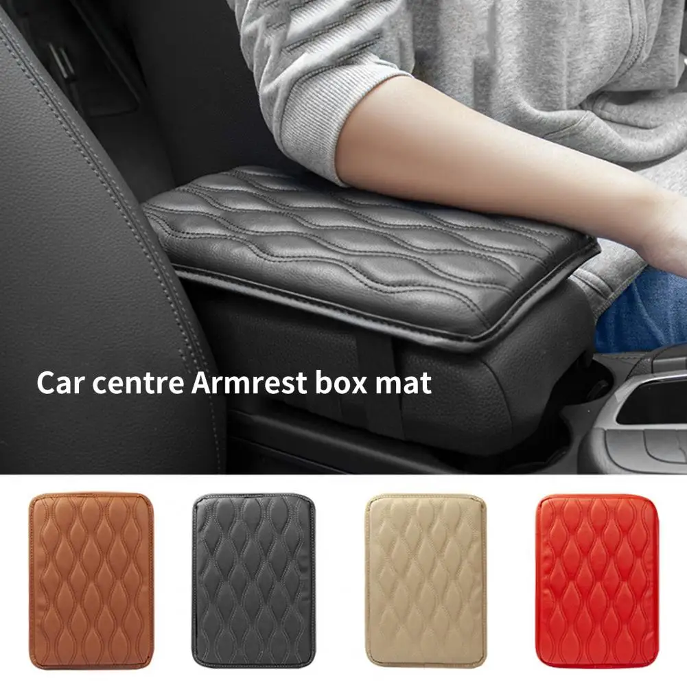 Seat Armrest Protector Non-slip Stitching Fast Rebound Waterproof Booster Pad Universal Car Seat Armrest Box Protector for Auto