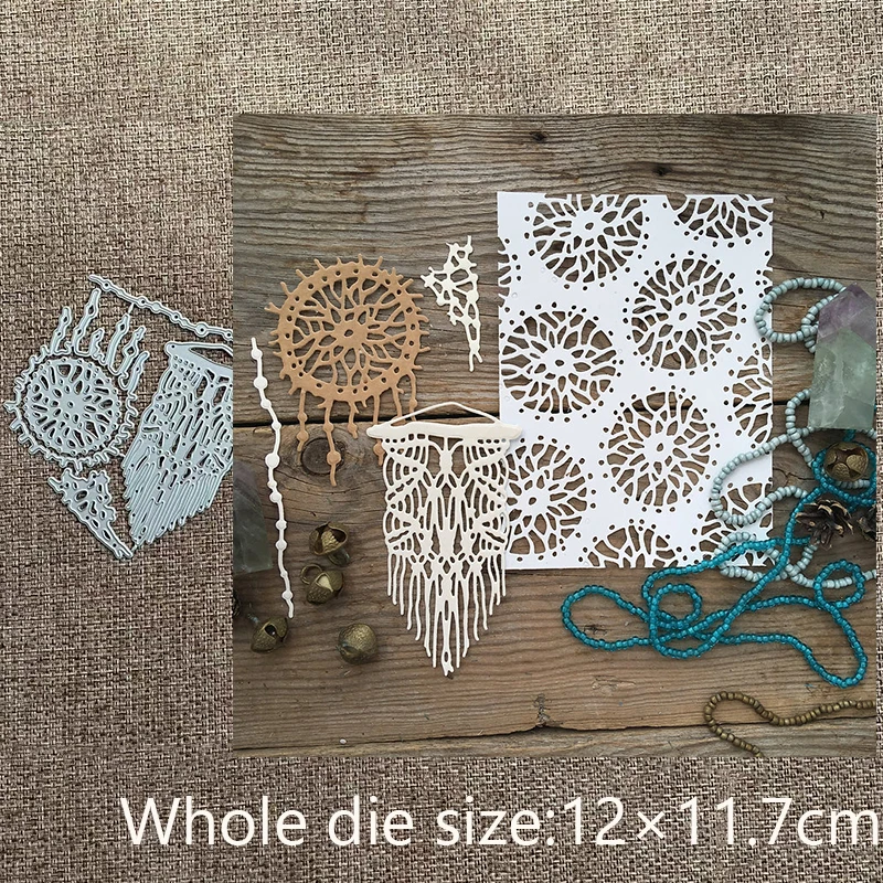 New Design Craft Metal stencil mold Cutting Die Dreamcatcher lace decoration scrapbook die cuts Album Paper Card Craft Embossing