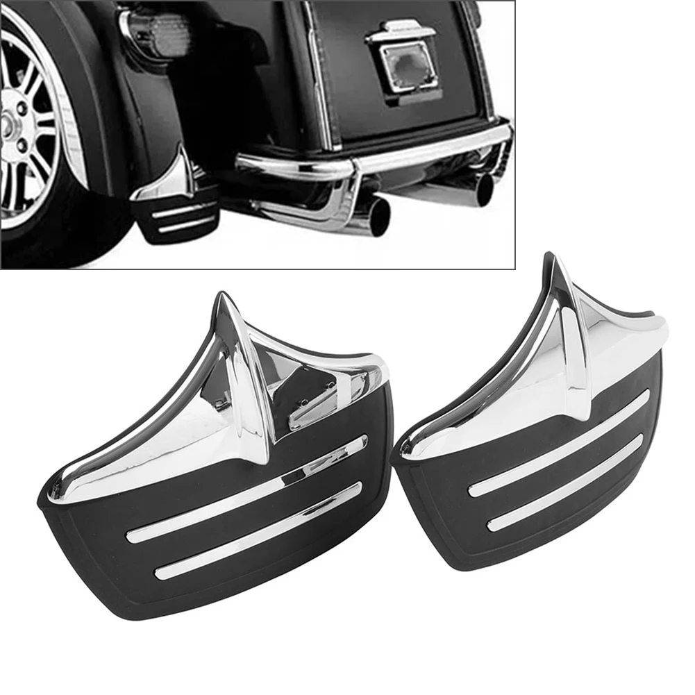 Motorbike Rear Mud Guard Flaps Decorative Metal For Harley Tri Glide Ultra Classic FLHTCUTG 2011-2023