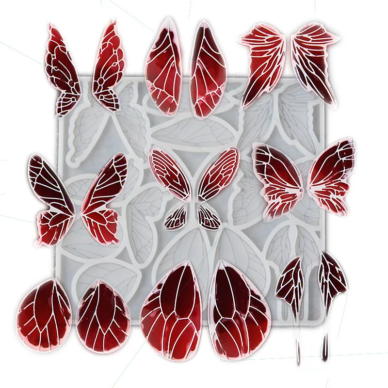 Feather Wing Shaped Silicone Epoxy Resin Mold Resin Moulds