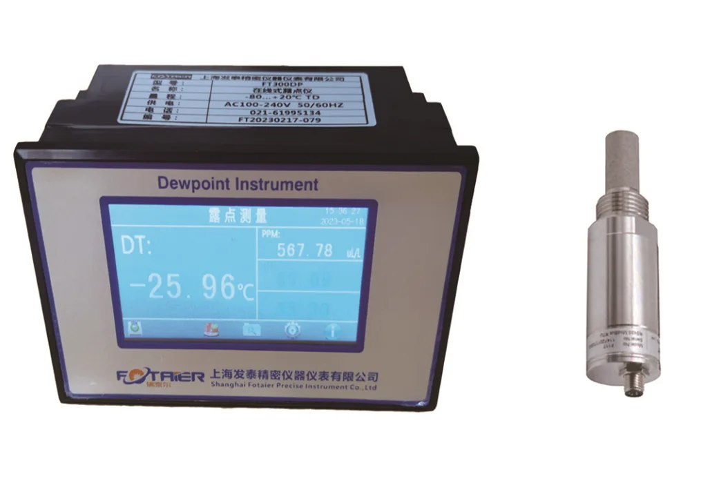 Compressed air dew point meter FT60DP high-precision micro water meter Compressed air online dew point meter humidity