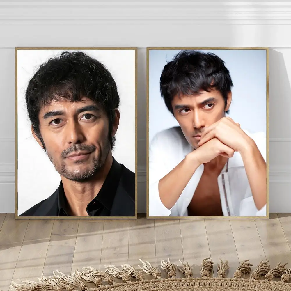 Actor H-Hiroshi Abe-e Poster HD Wall Art Print, Self-adhesive Poster Sticker, Aesthetic Home Decor,Perfect Gift for Room Friends