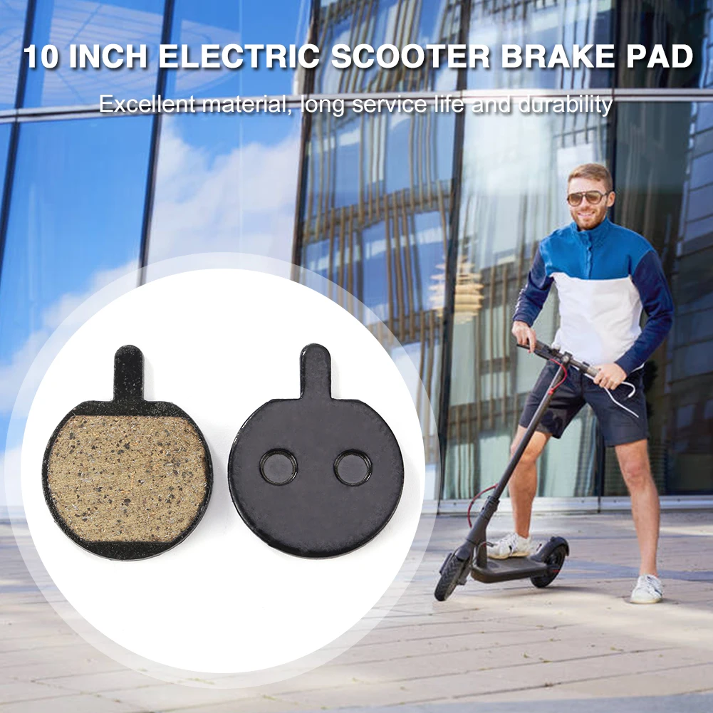 10 inch Electric Scooter Brake Pads for Kugoo M4 Kick Scooter - Durable Resin Disc Brake Replacement Parts