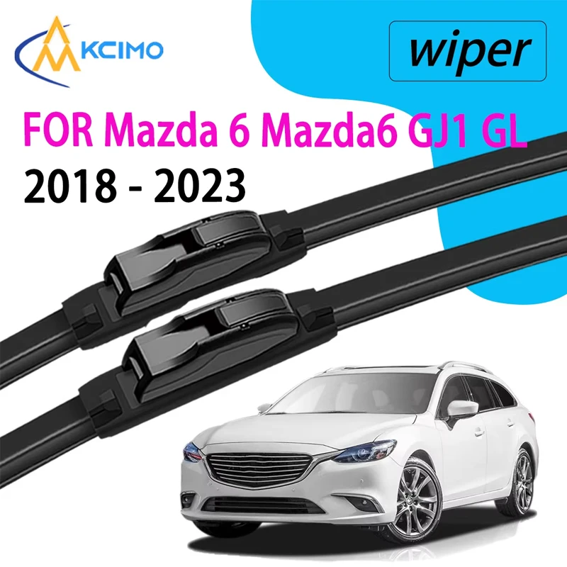 

All-Season Front Windshield Wiper Blade Set, Perfect Fit for Mazda 6 Mazda6 GJ1 GL 2018 - 2023, Streak-Free & Easy to Install