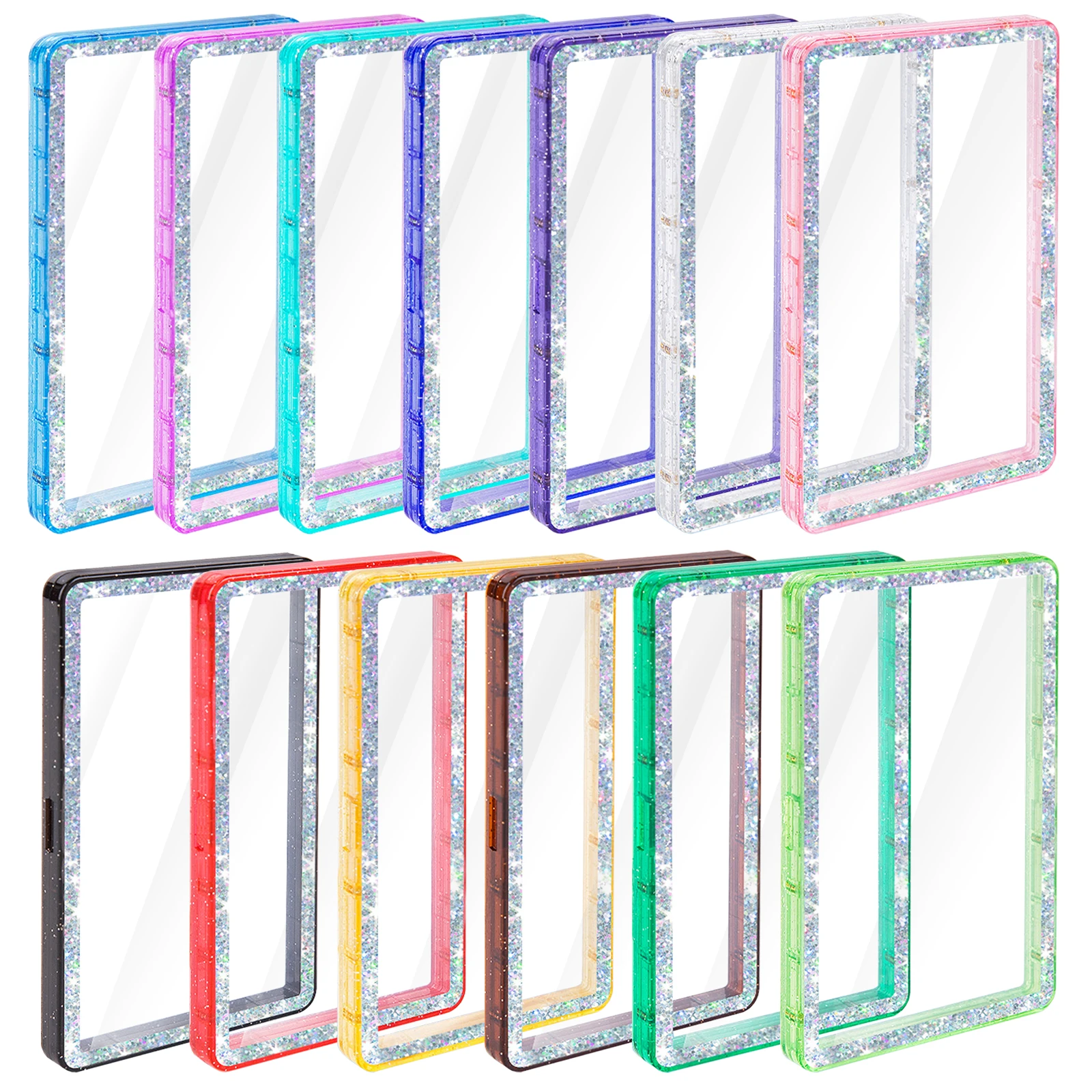 2026 New Glitter Graded Cards Protector Case For PSA 35pt Slab UV & Scratch Resistant Trading Card Magnetic Display Holder Box