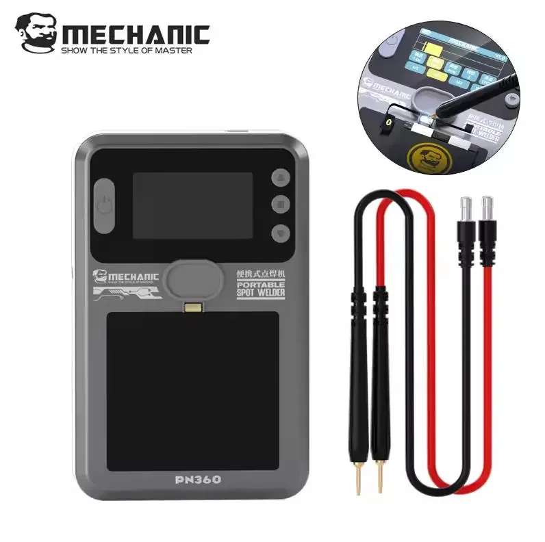 Mechanic PN360 Portable Manual / Auto Double Pulse Digital Display Battery Spot Welder for Phone Battery Repair