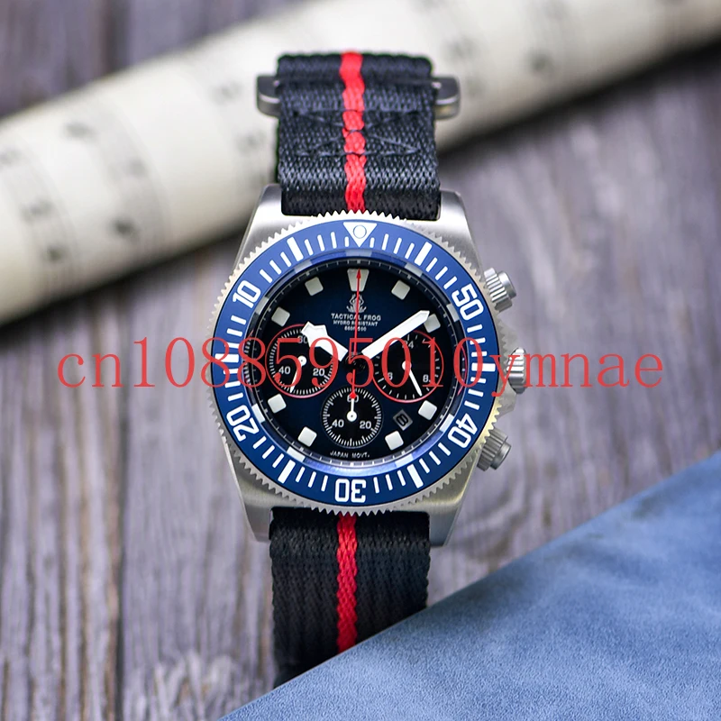 

[Official Genuine] Tactical Frog Titanium FXD Light Kinetic Energy Three-Eyed Panda Chronograph Waterproof