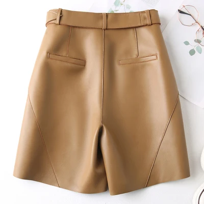 Short en cuir de mouton véritable J2, nouvelle mode 2020